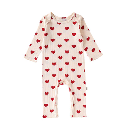 Baby Long Sleeve Romper - 100% Cotton Bodysuit for Daily Wear