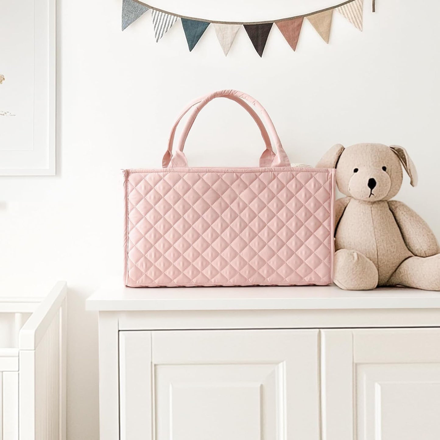 Premium Diaper Bag Tote - Multifunctional Mommy Bag with Modular Organizers