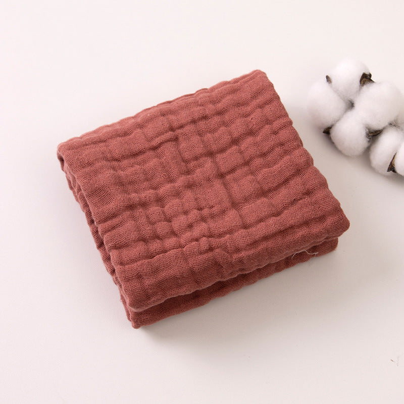 6-Layer Gauze Baby Towels 5-Pack - Muslin Burp Cloths & Washcloths, 12"x20"