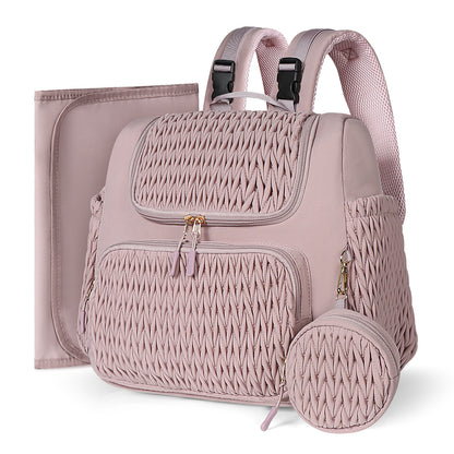 Spacious & Lightweight Diaper Backpack with Insulated Pocket – Large Capacity Baby Bag, Stroller Hooks, Water-Resistant | Perfect for Travel & Everyday