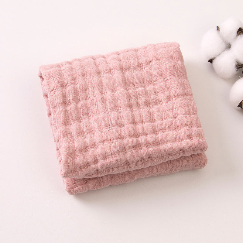6-Layer Gauze Baby Towels 5-Pack - Muslin Burp Cloths & Washcloths, 12"x20"