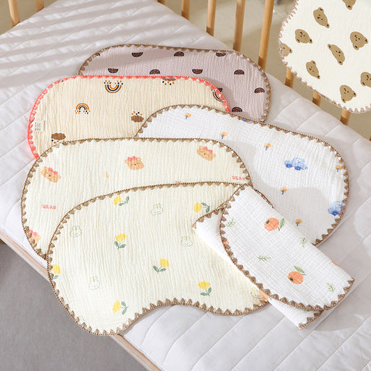 Organic Cotton Baby Bibs 3-Pack - 10"x15" Drool Bibs with Absorbent Layer