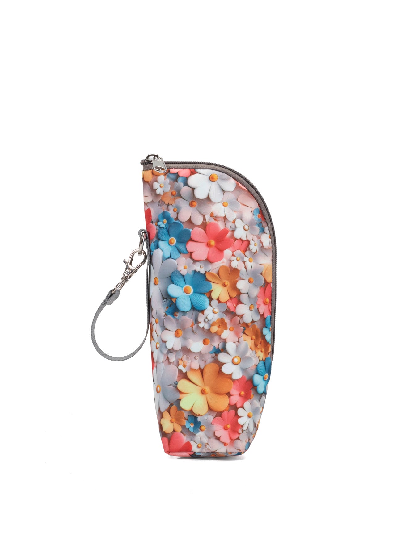 Insulated Bottle Bag with Adjustable Strap – 3D Pattern Thermal Baby Milk Bottle Holder, Portable Water Bottle Pouch for Stroller, Outdoor Travel