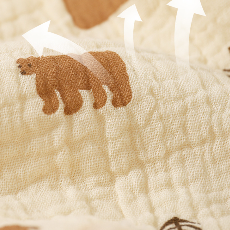 Cotton Baby Drool Bibs 5-Pack - 8"x11" Soft Gauze Drool Bibs for Newborn