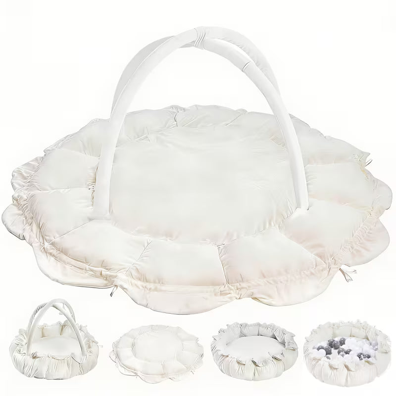 5-in-1 Cloud Plus Baby Play Gym | Ultra Plush Tummy Time Mat