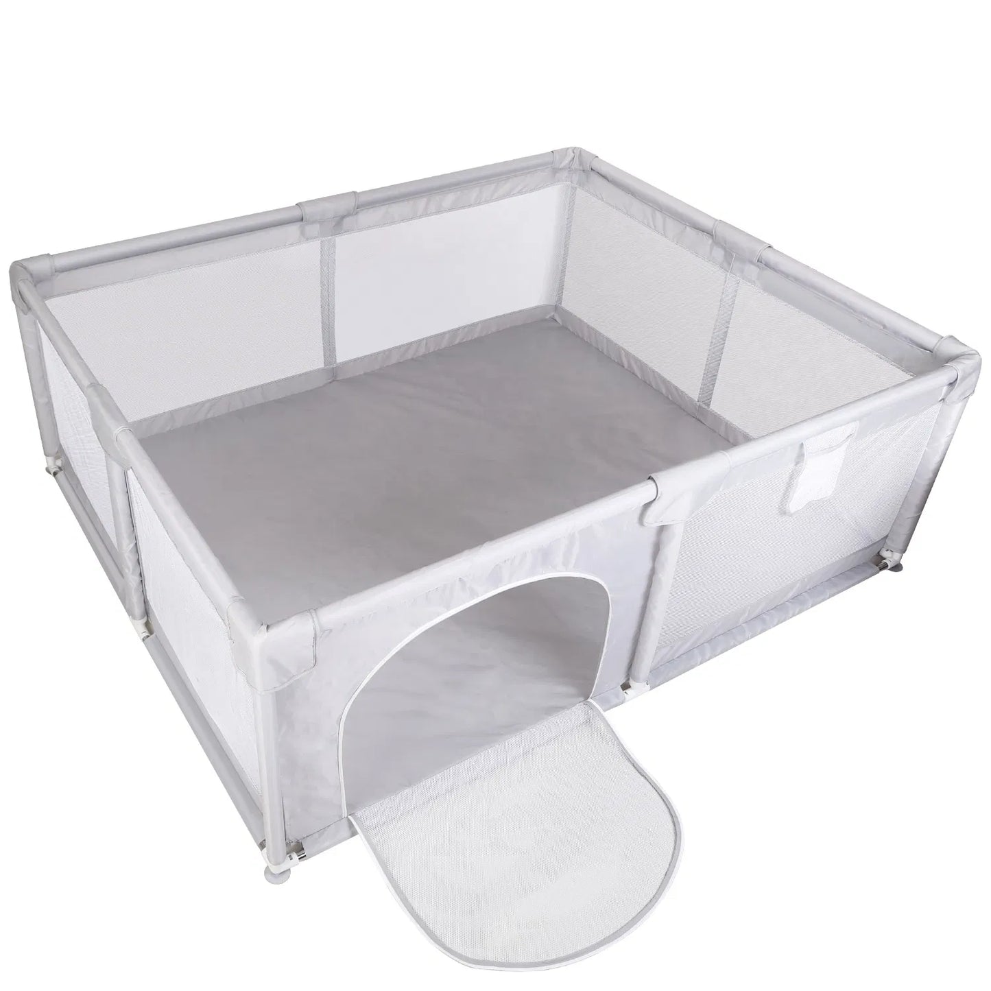 Baby Playpen 71x59x26in Infant Play Game ChildFence Play Yards Breathable Kids Activity Center with Anti-Slip Suction Base Zipper Door for Infants Toddlers