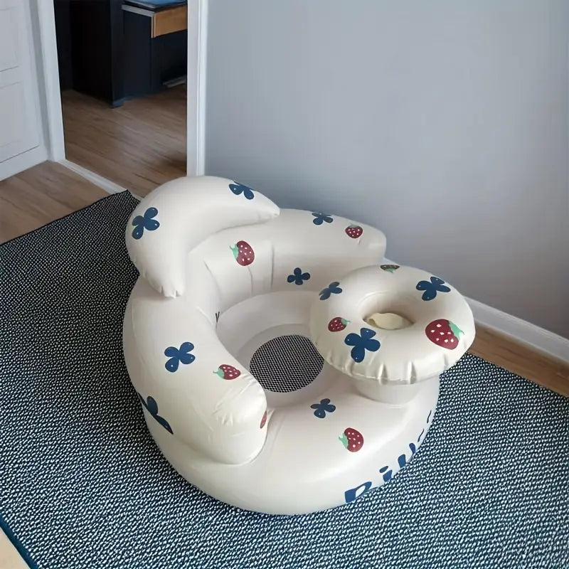 Inflatable Baby Chair with Tray - Soft Bath & Feeding Seat for Toddlers (Ideal Christmas Gift)