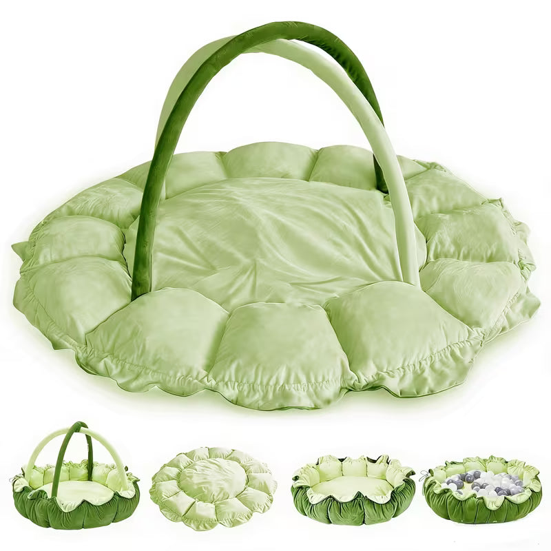 5-in-1 Cloud Plus Baby Play Gym | Ultra Plush Tummy Time Mat