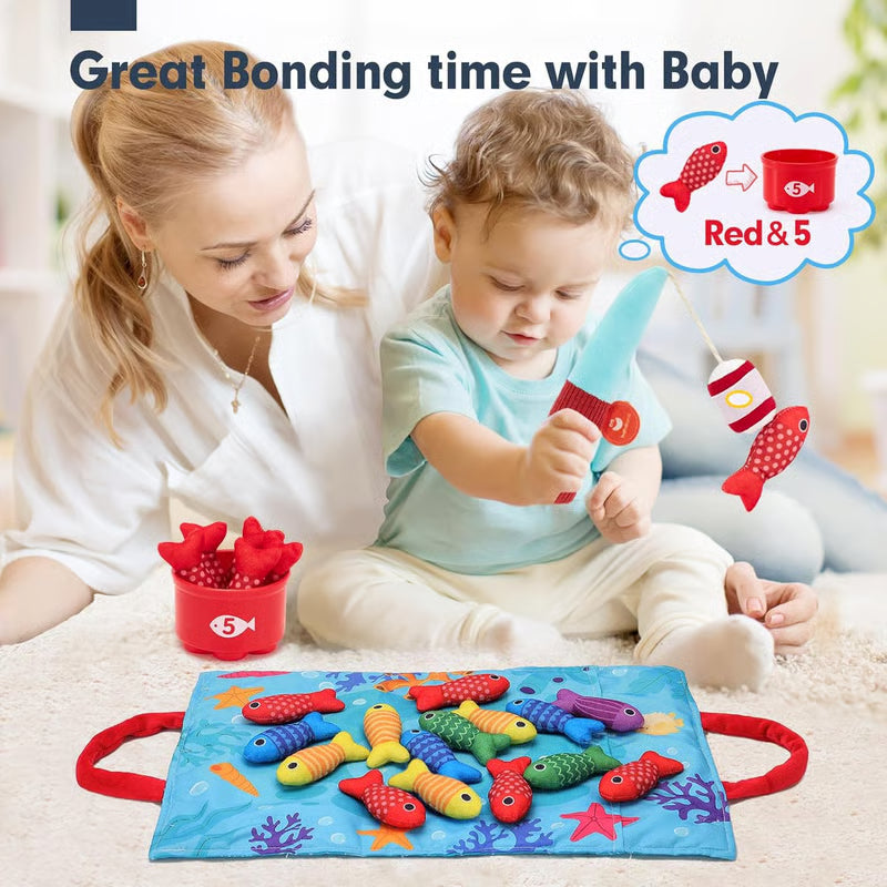 22 Pcs Toddler Fishing Toys Montessori Toys for 1 Year Old Boy Girl Birthday Gift
