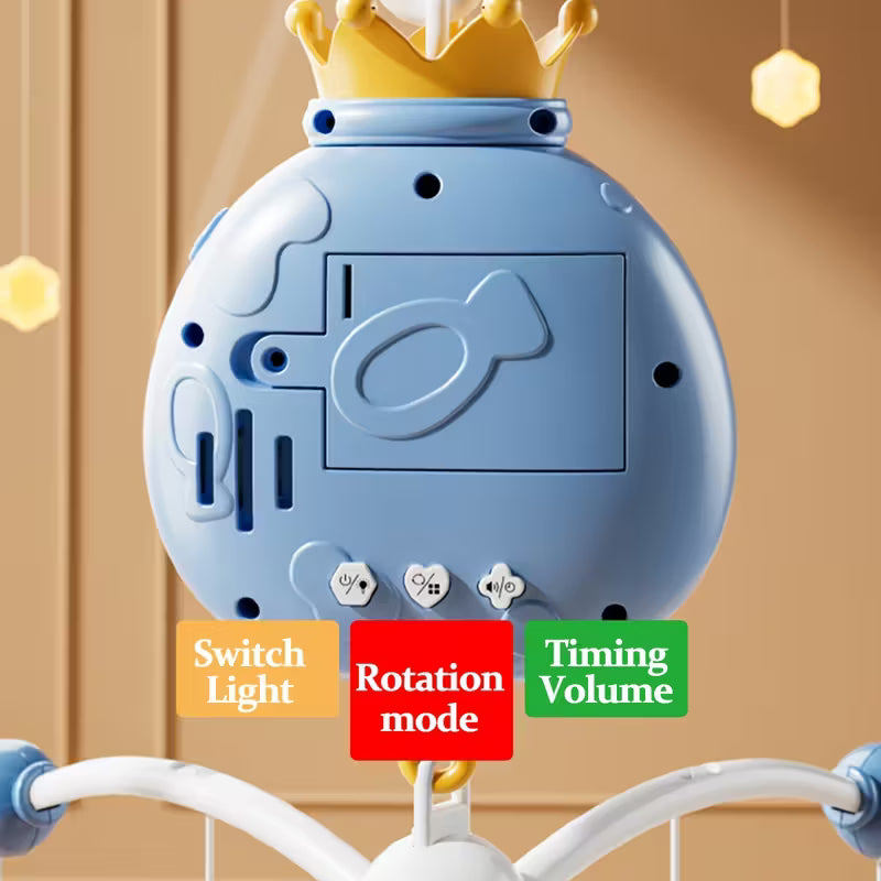 Interactive Penguin Mobile - Stimulating Baby Mobile with Soft Light & Music