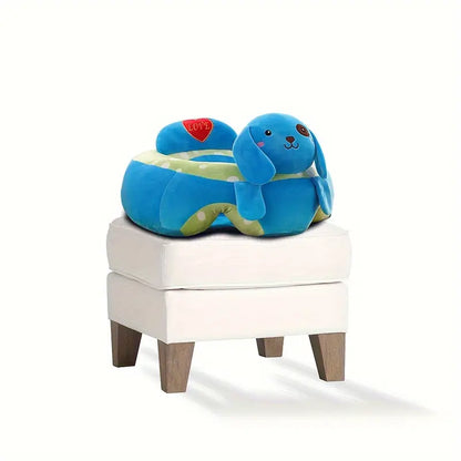 Plush Elephant Youngsters Support Seat - Soft PVC Learning Chair for Babies 4M+