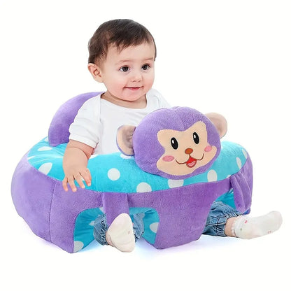 Plush Elephant Youngsters Support Seat - Soft PVC Learning Chair for Babies 4M+