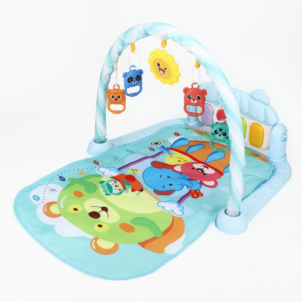 Baby Kick Play Mat, Detachable Tummy Time Mats with Music and Soft Lights for Newborn Infants Boys Girls Crawling Playing