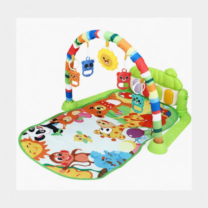 Baby Kick Play Mat, Detachable Tummy Time Mats with Music and Soft Lights for Newborn Infants Boys Girls Crawling Playing