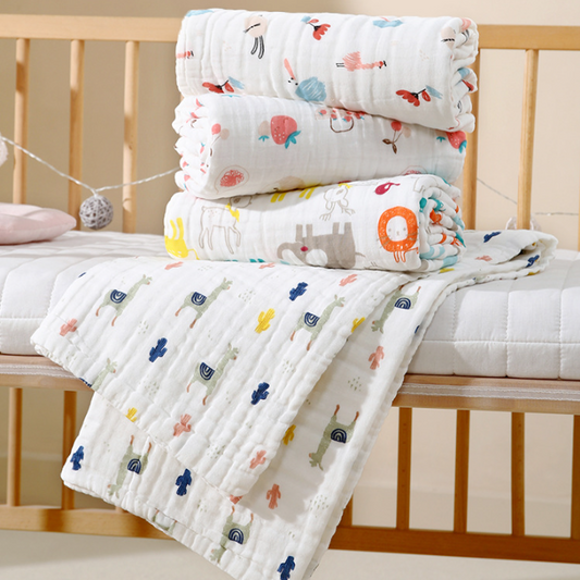 100% Cotton Newborn Bath Towel, Multifunctional Blanket