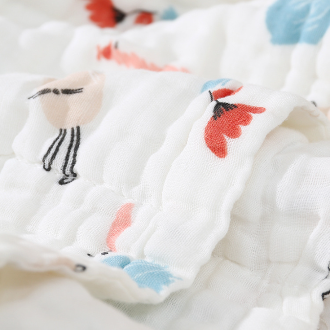 100% Cotton Newborn Bath Towel, Multifunctional Blanket