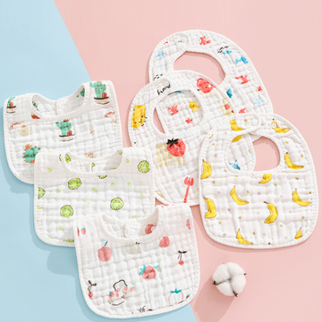 5 PCS U-Shaped Baby Bibs Drool Towels