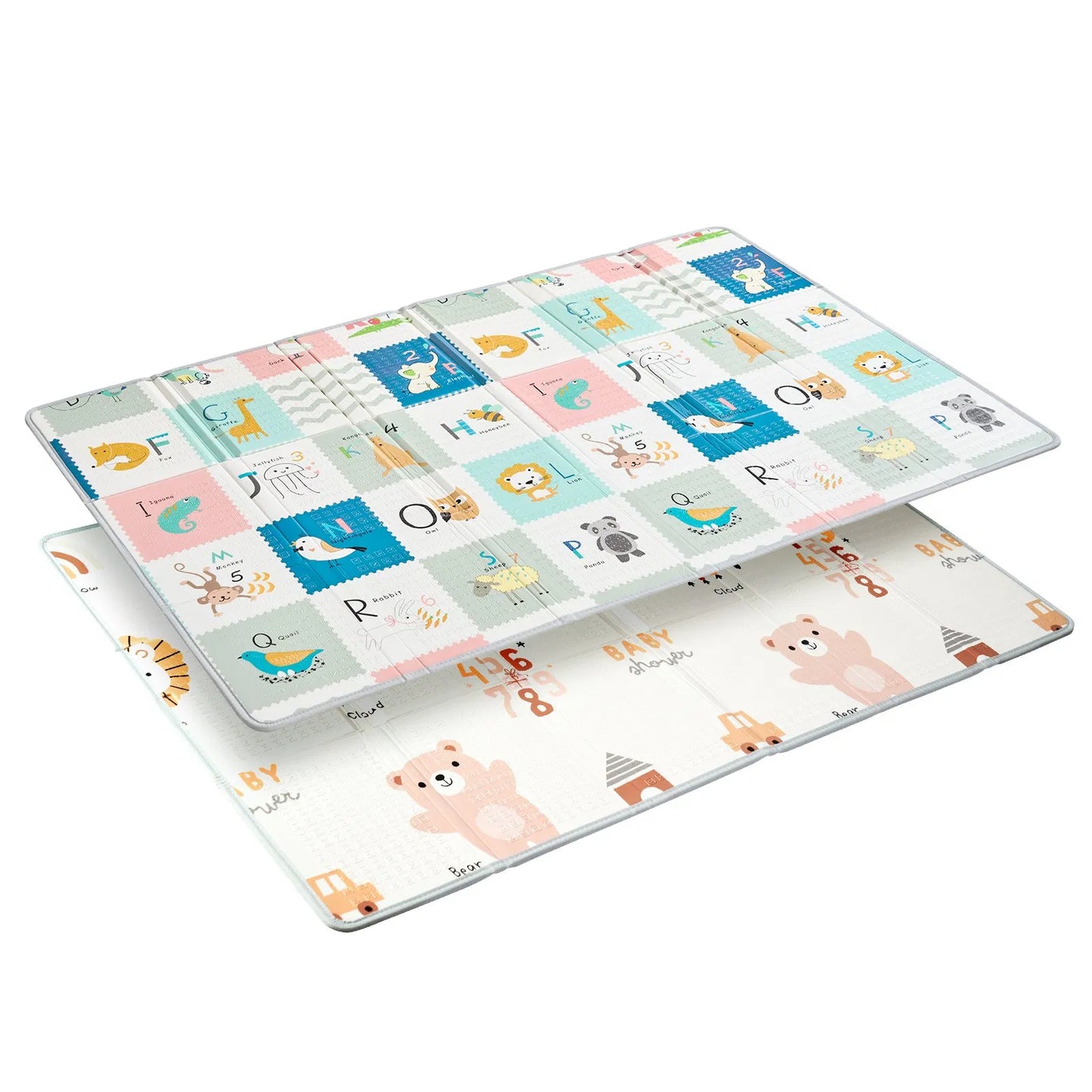 51"x79" Baby Play Mat Kids Crawling Soft Activity Floor Playmat 2 Side