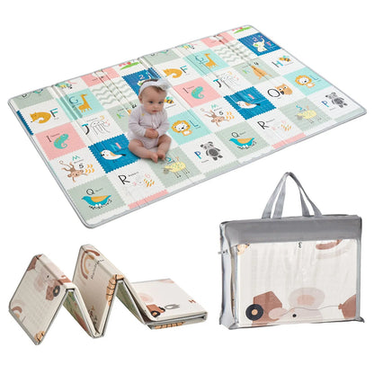 51"x79" Baby Play Mat Kids Crawling Soft Activity Floor Playmat 2 Side