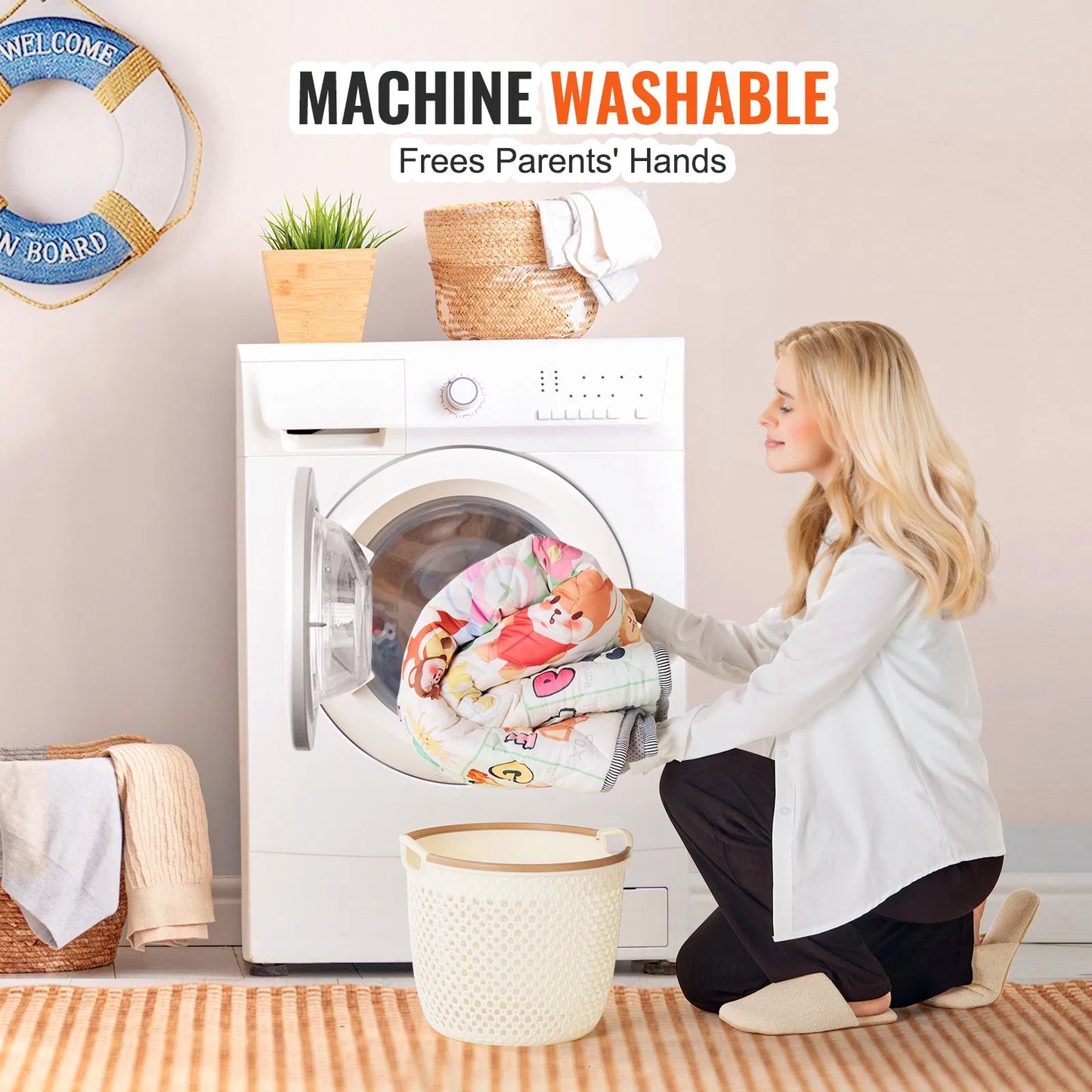 59"x71" Baby Play Mat Kids Crawling Floor Playmat Soft Thickened Mat