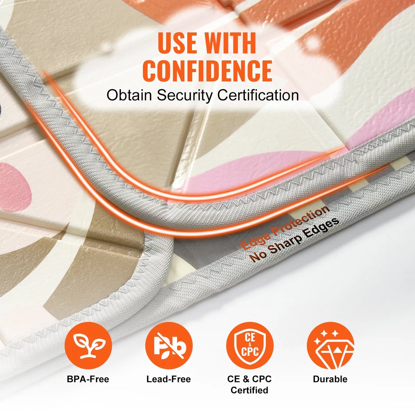 59"x71" Baby Play Mat Kids Crawling Soft Activity Floor Playmat 2 Side