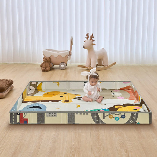 59"x71" Baby Play Mat Kids Crawling Soft Activity Floor Playmat 2 Side