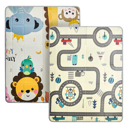 59"x71" Baby Play Mat Kids Crawling Soft Activity Floor Playmat 2 Side