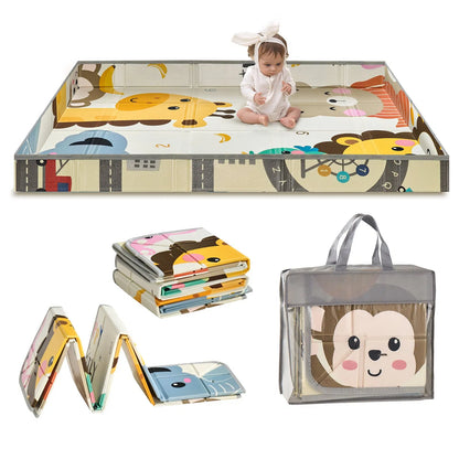 59"x71" Baby Play Mat Kids Crawling Soft Activity Floor Playmat 2 Side