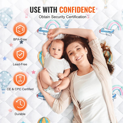 59x79 Baby Play Mat Kids Crawling Soft Floor Playmat Infant Activity Mat