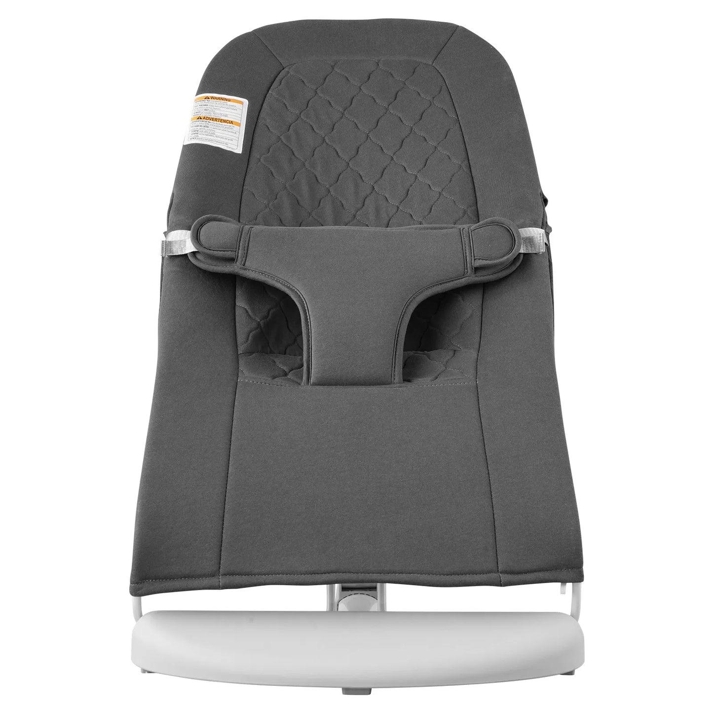Baby Bouncer Folding Bouncer Seat Chair for Babies with 2 Reclining Angles Gray
